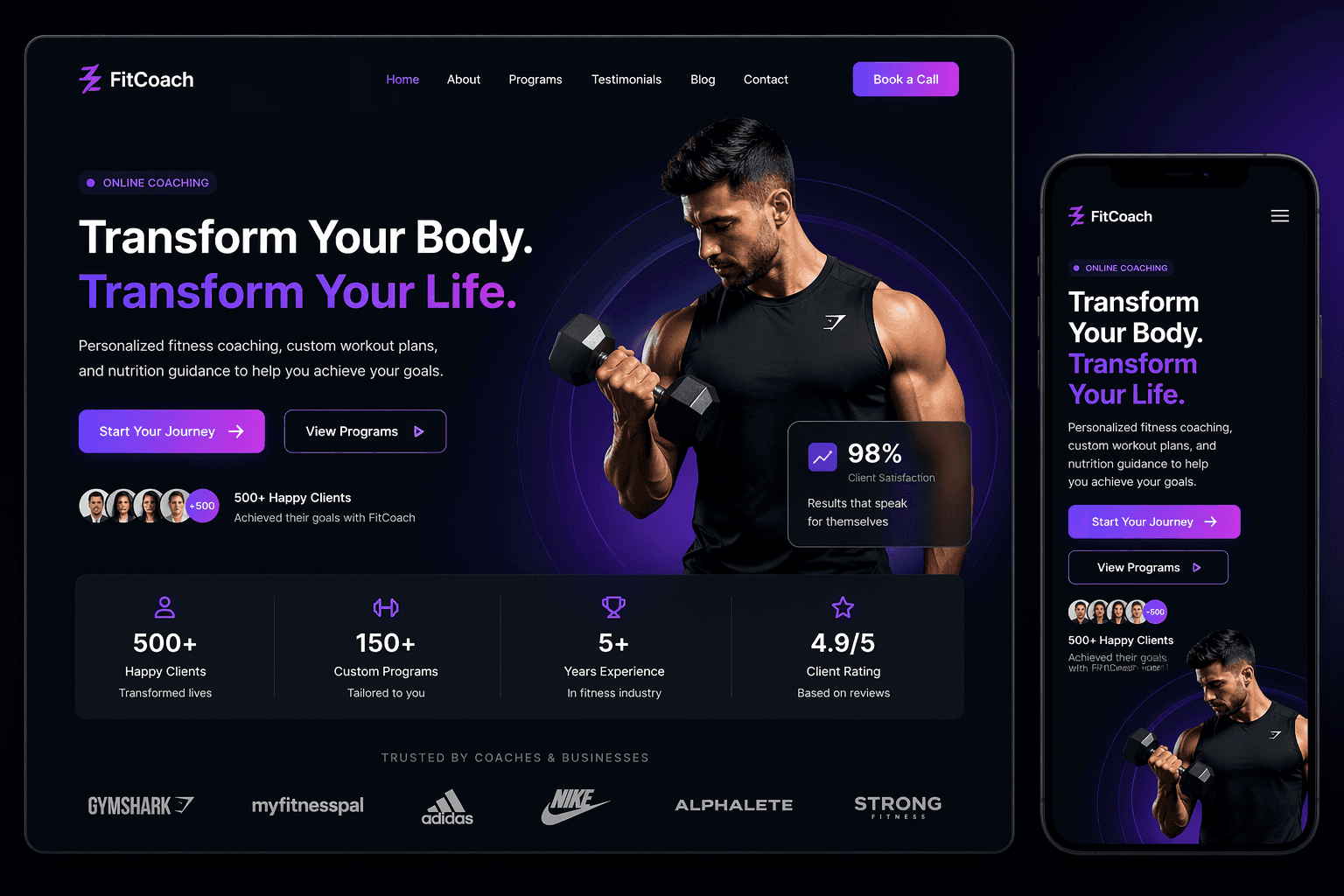 Fitness Coach Website